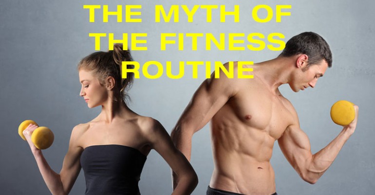 Couple working out for the myth of the fitness routine cover image